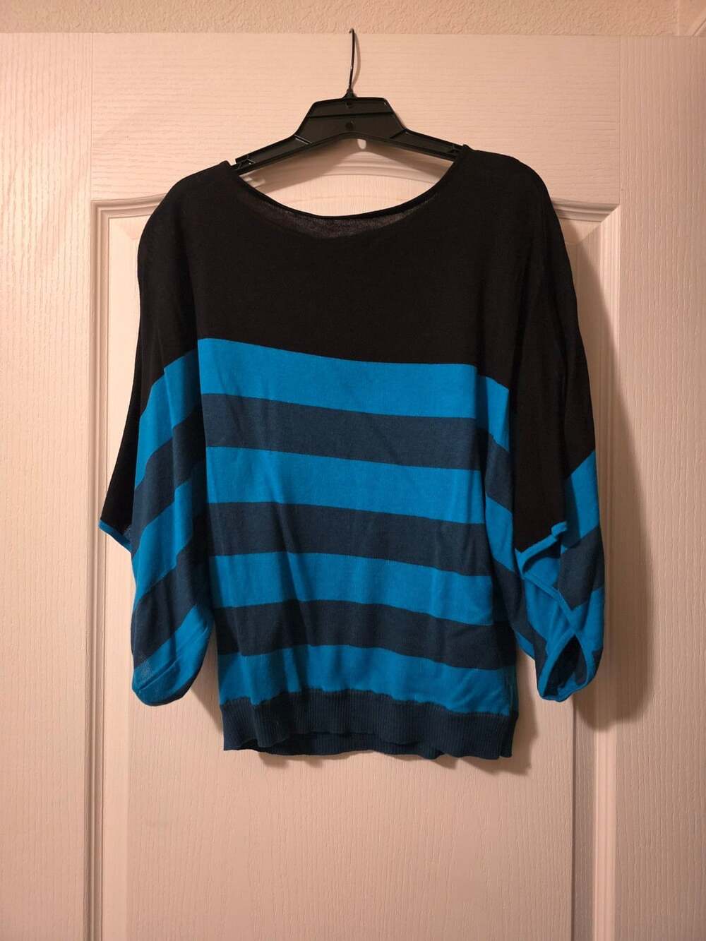 I.N.C. International Concepts Women's Striped Batwing Sleeve Sweater L